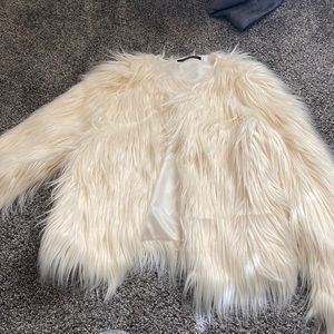 Faux fur coat
